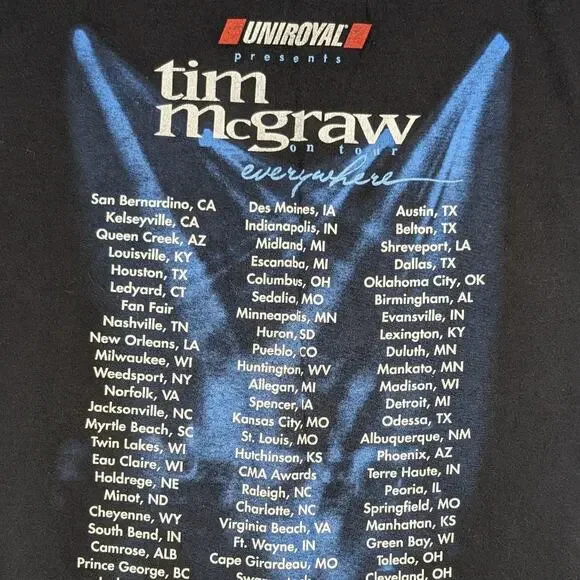 Vintage Tim McGraw 1997 Everything Tour Conert Band Country Music Western Shirt - Picture 5 of 5